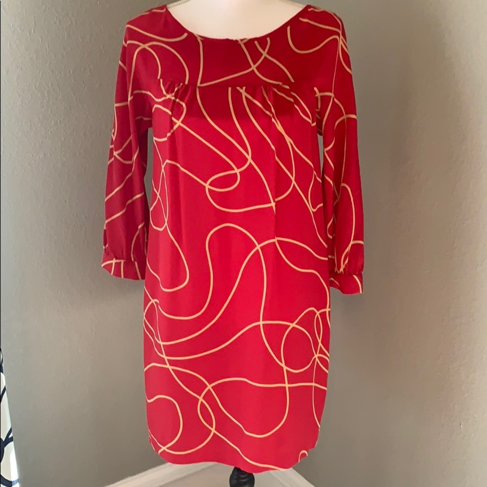 Beautiful red silk dress